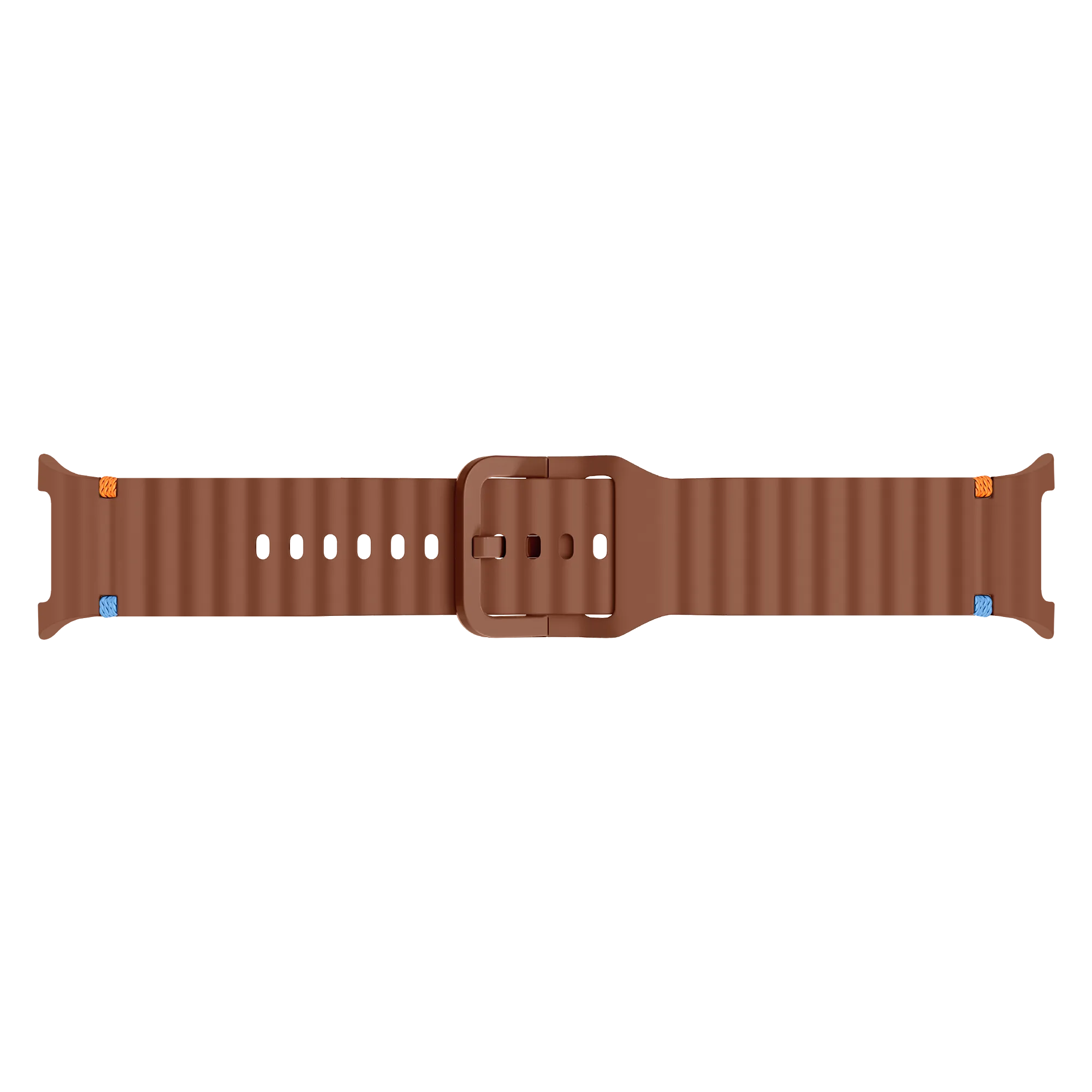 Samsung Galaxy Watch 8 - 40mm Wave Silicone Strap (Brown)