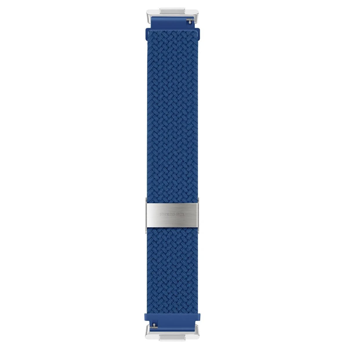 Nylon Adjustable Braided Strap, blue, laid flat, joined, direct top view