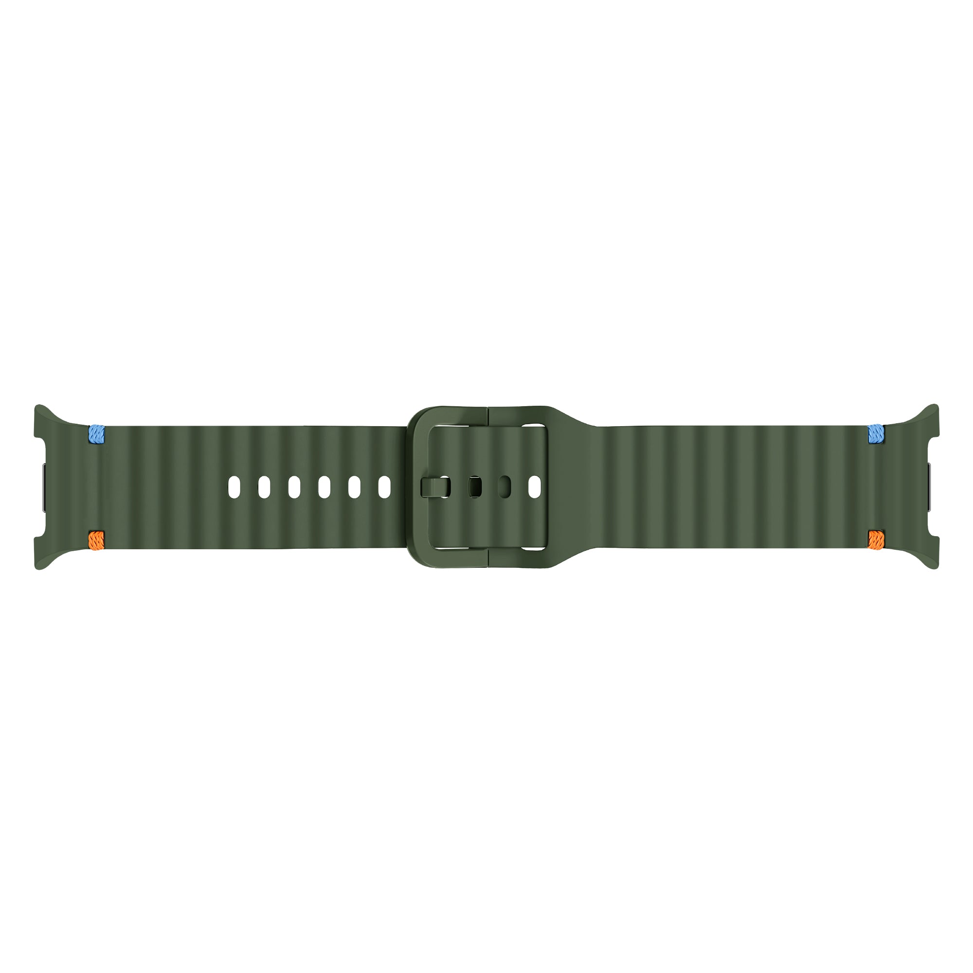 Samsung Galaxy Watch 8 Classic Wave Silikonarmband (Olivgrün)