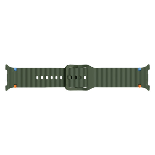 Bracelet silicone Wave Samsung Galaxy Watch 8 - 44mm (vert militaire)