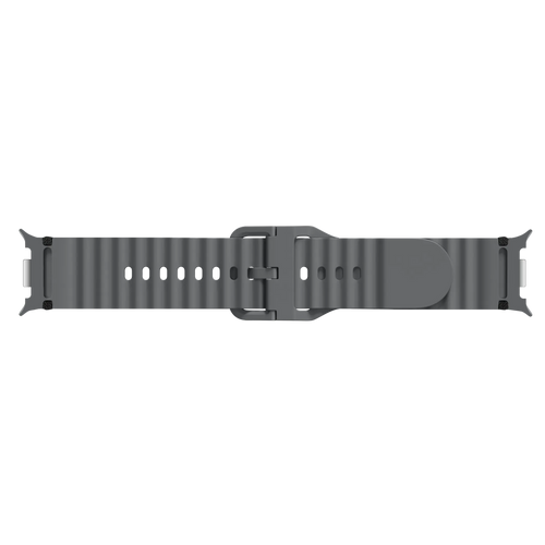 Samsung Galaxy Watch 8 Classic Wave Silicone Strap (Dark Grey)