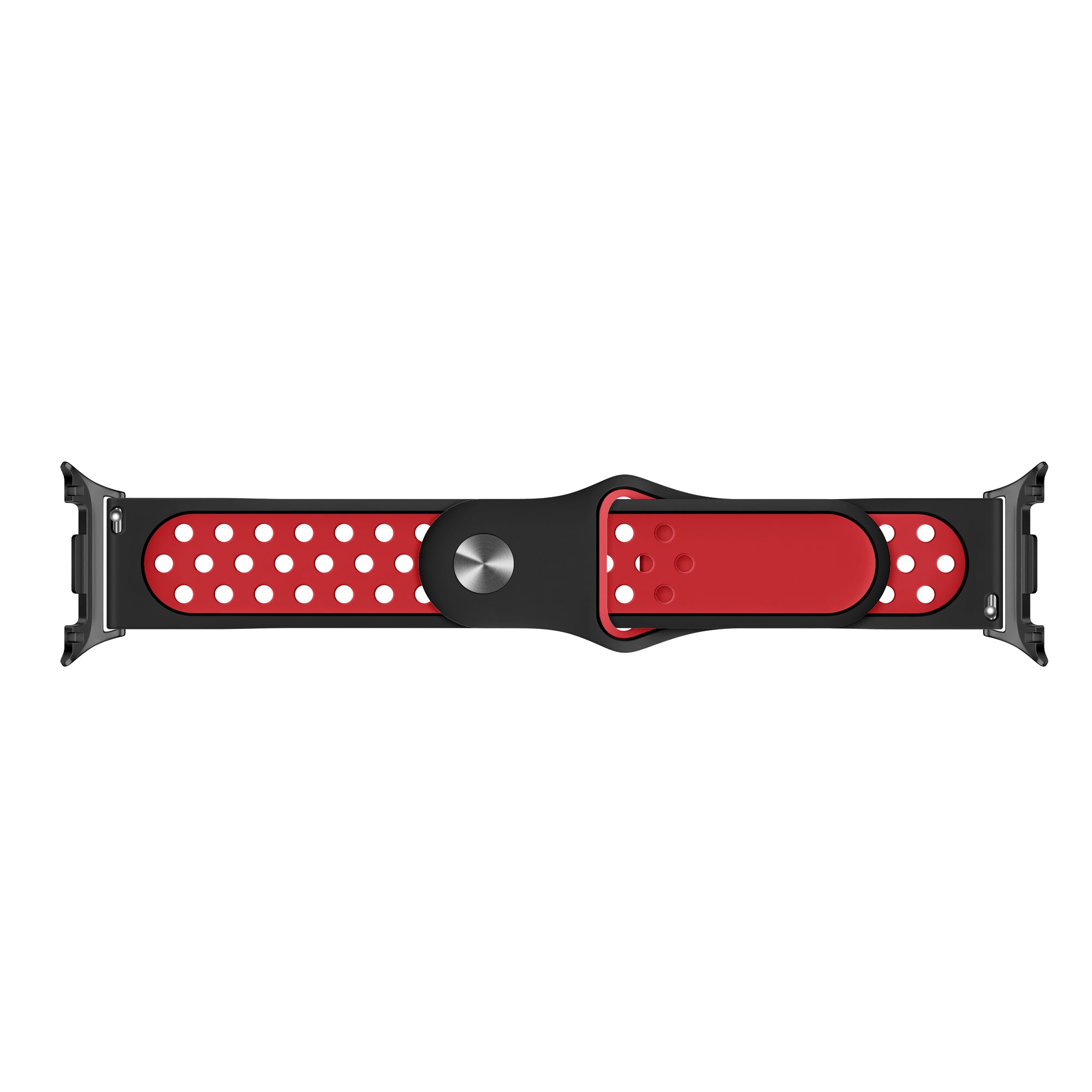 Samsung Galaxy Watch 8 - 40mm Sportarmband (Schwarz/Rot)
