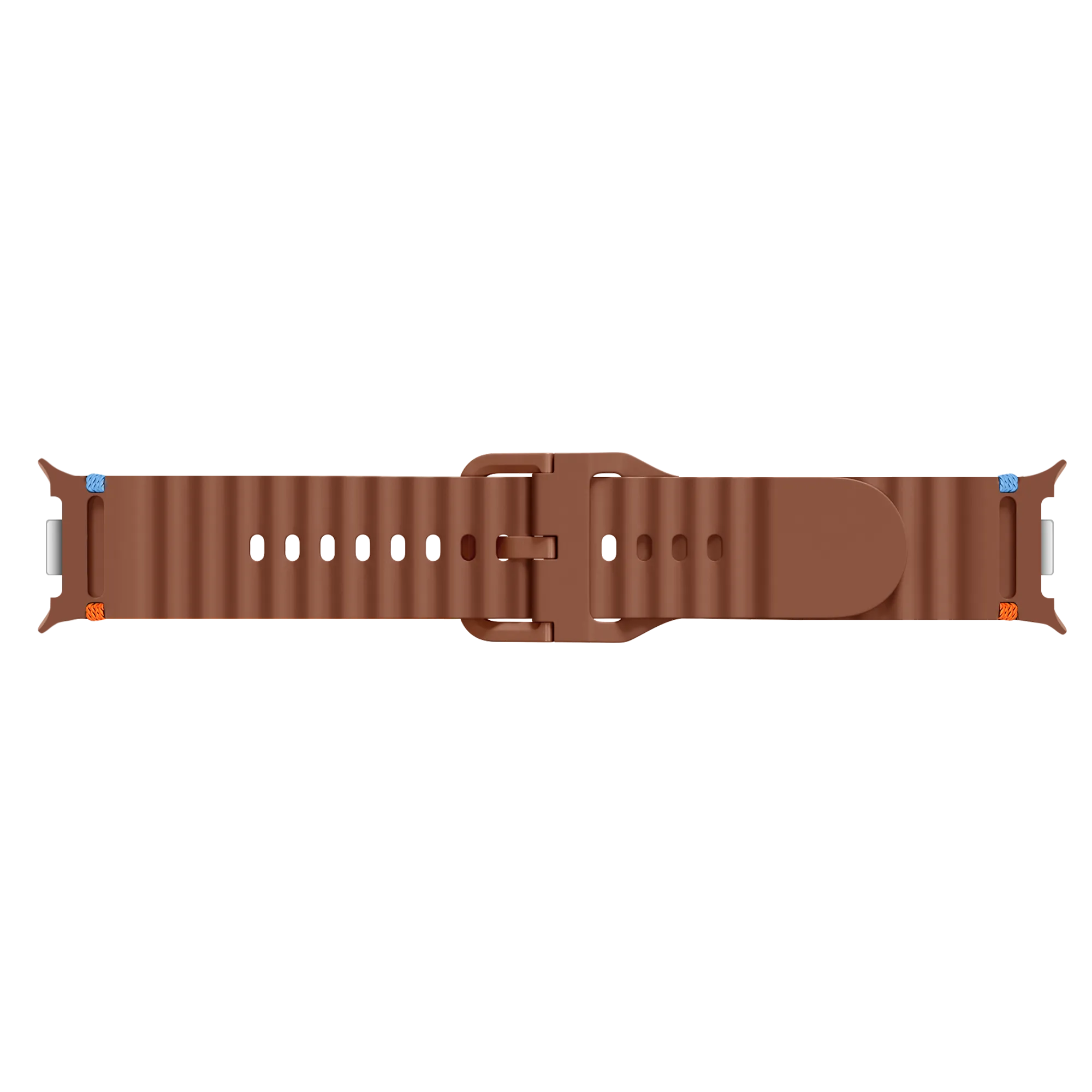 Samsung Galaxy Watch 8 Classic Wave Silicone Strap (Brown)
