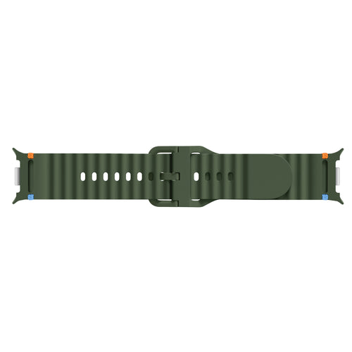 Bracelet silicone Wave Samsung Galaxy Watch 8 Classic (vert militaire)