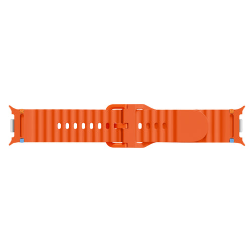 Samsung Galaxy Watch 8 - 40mm Wave Silikonarmband (Orange)