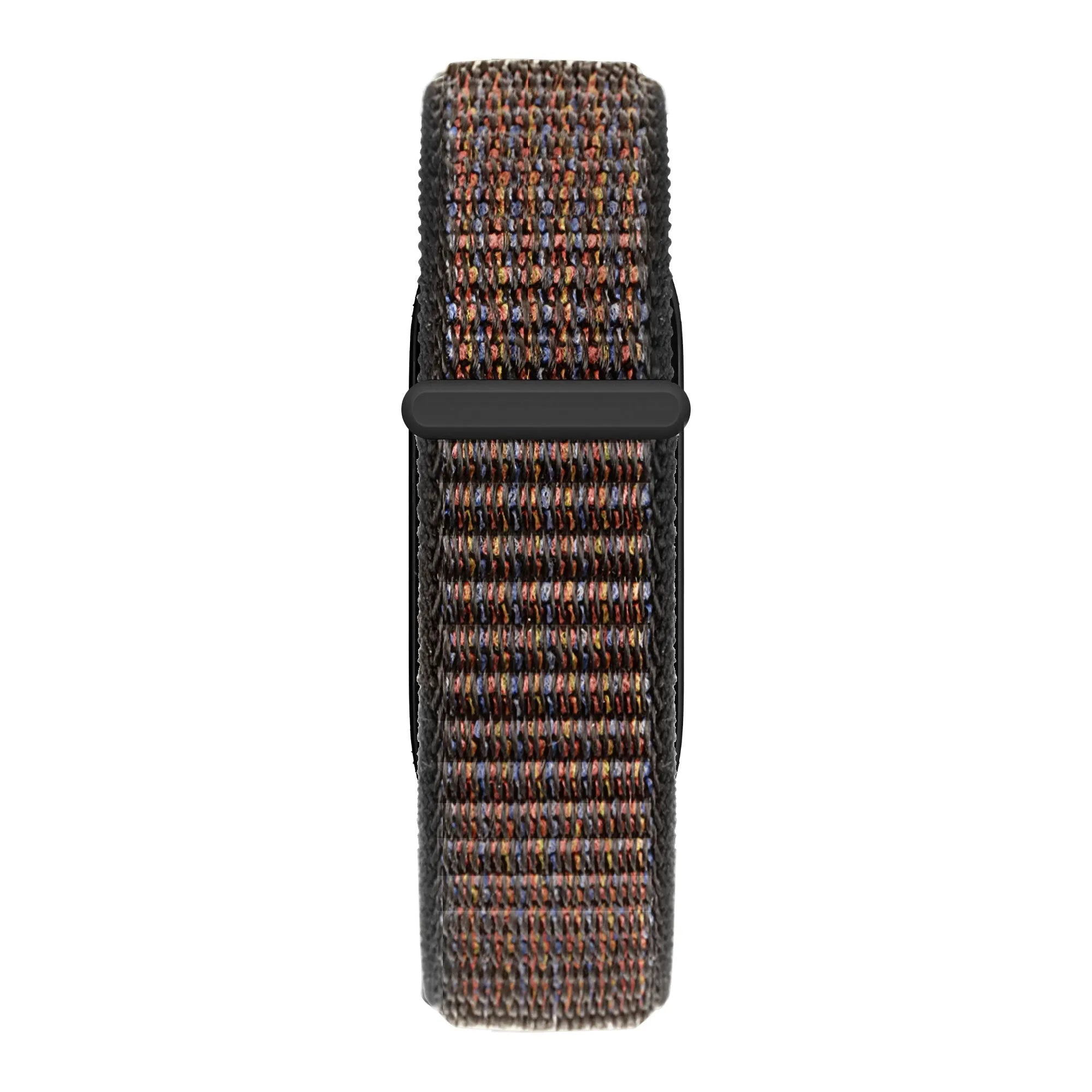 Nylon Strap 'Classic', black mix, laid flat, joined, direct top view