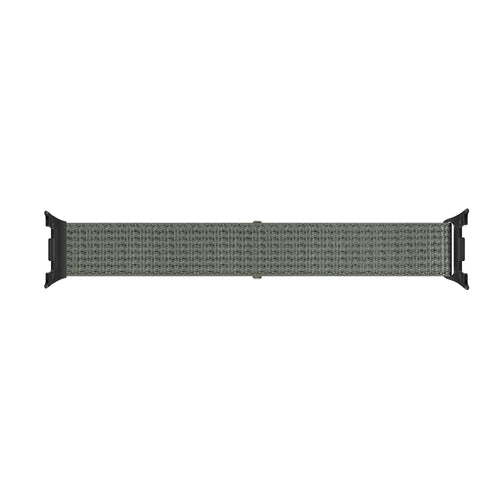 Samsung Galaxy Watch 8 Classic Nylonarmband (Grau-Grün)