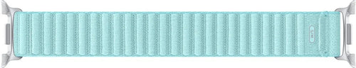 Nylon Fabric Strap, mint, laid flat, joined, direct top view