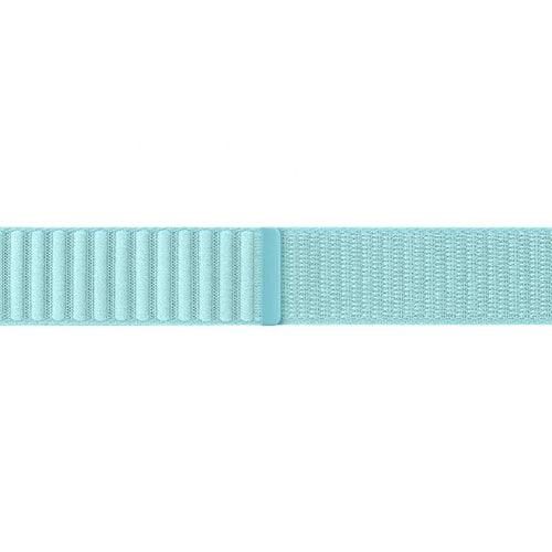 Nylon Fabric Strap, mint, laid flat, joined, direct top view