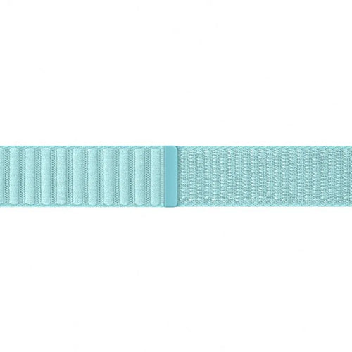 Nylon Fabric Strap, mint, laid flat, joined, direct top view