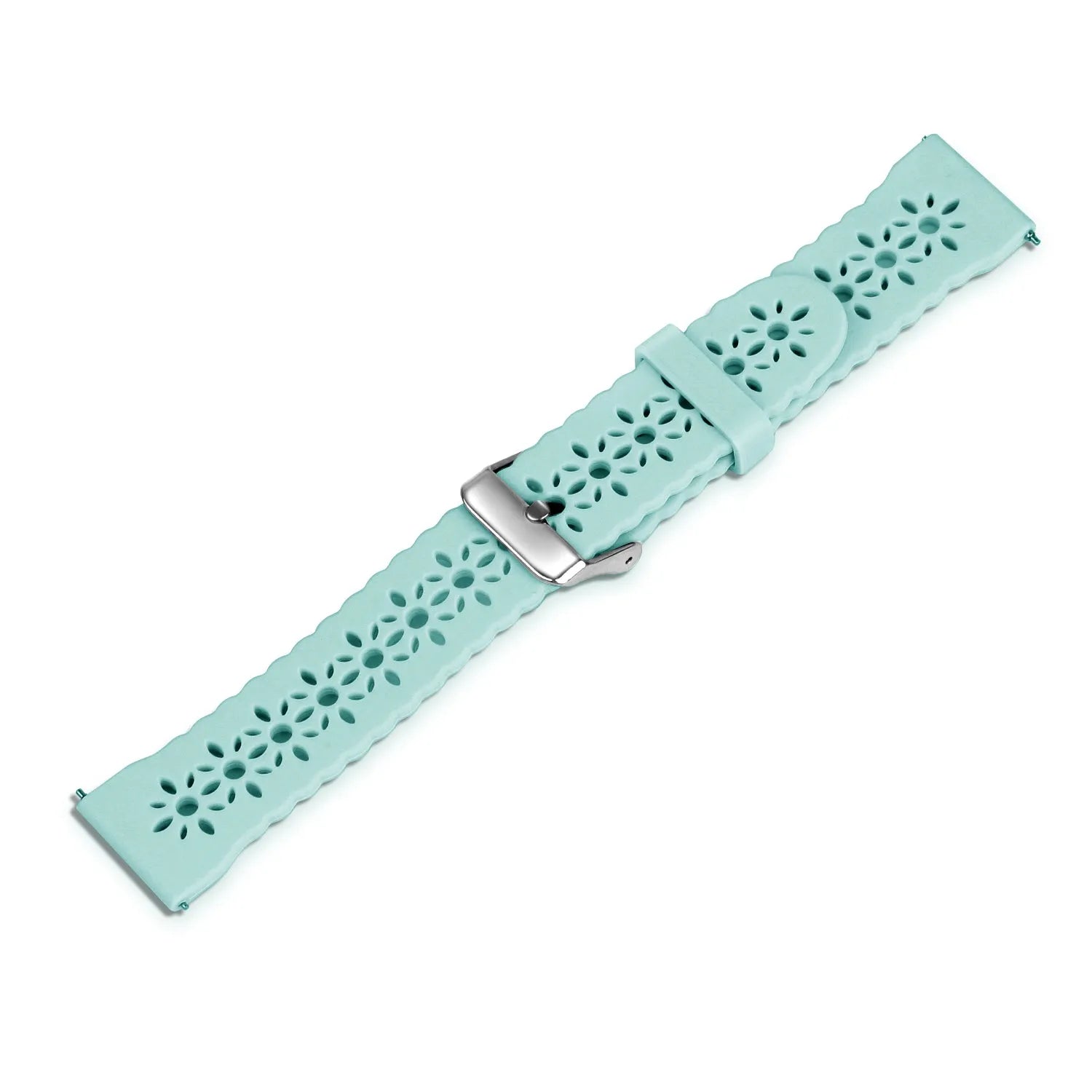 Coros Apex 2 Patterned Silicone Strap (Blue Sea Green)