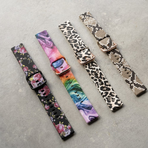 Uhrenarmband 20mm Silikon - Schnellverschluss (Bunt)
