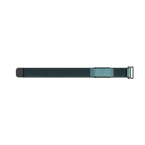 Nylon Strap, black, laid flat, joined, direct top view