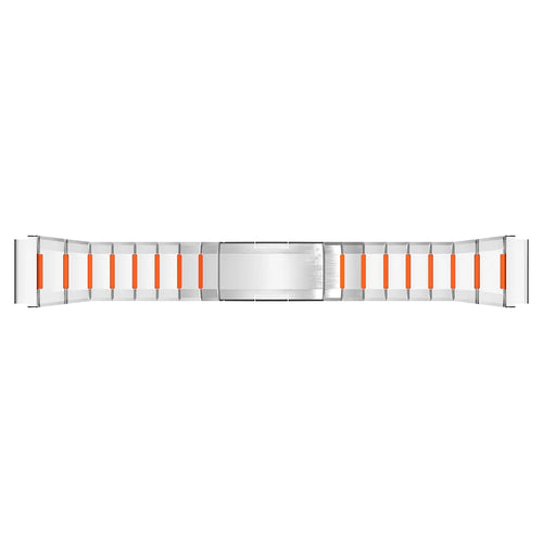 Oppo Watch X2 'One Push' Stahl-Hybridarmband (Titan/Orange)