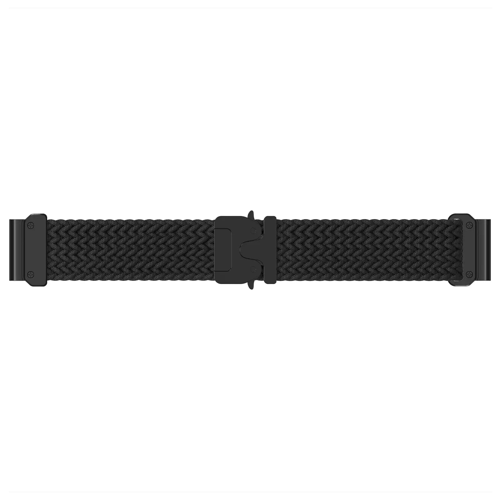 Garmin Fenix 7 Geflochtenes Armband mit P-Schnalle (Schwarz mit Schwarz)