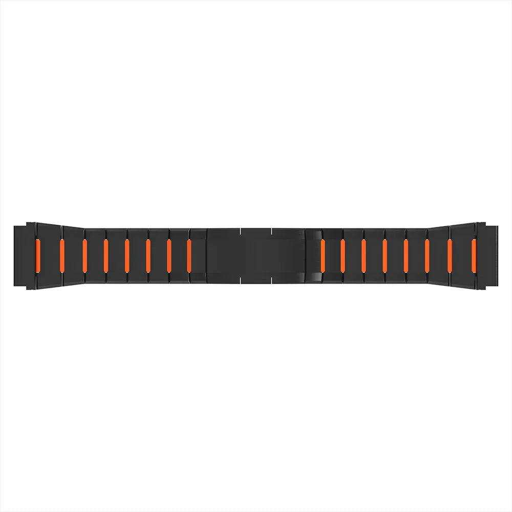 Coros Apex 2 Pro 'One Push' Steel Hybrid Strap (Black/Orange)