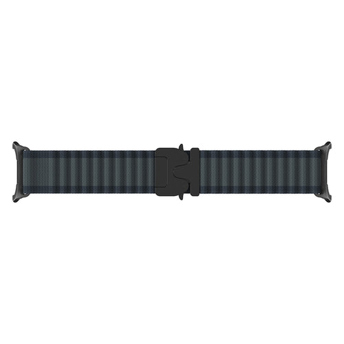 Correa nylon Outdoor con hebilla-P Samsung Galaxy Watch 8 - 44mm (negro con negro)