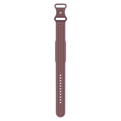 Silicone Strap 'Classic', light plum, laid flat, joined, direct top view