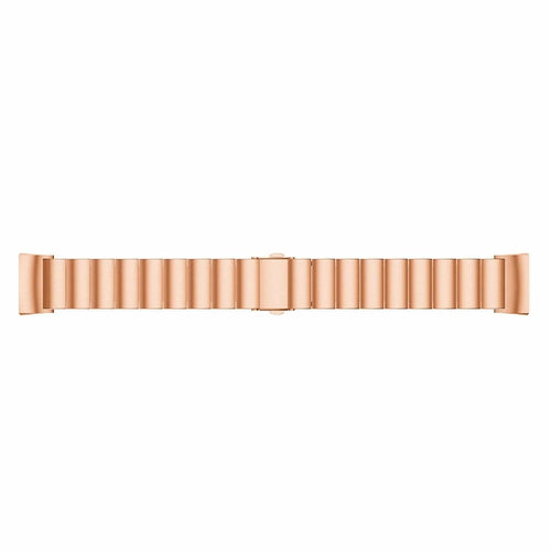 Metal Strap, rose gold, laid flat, joined, direct top view