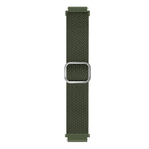 Bracelet montre nylon tissé 20mm - universal (vert)