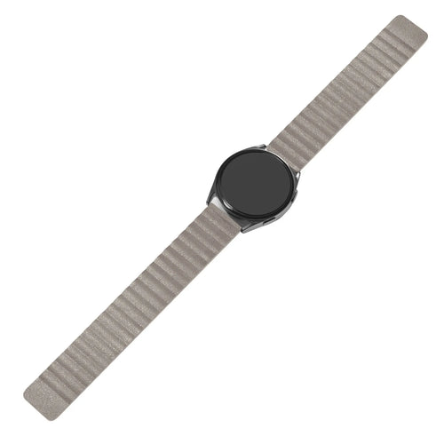 Coros Apex 2 leren loop bandje (khaki)