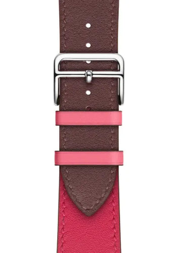 leren-bandje-roodBrown-knalroze
