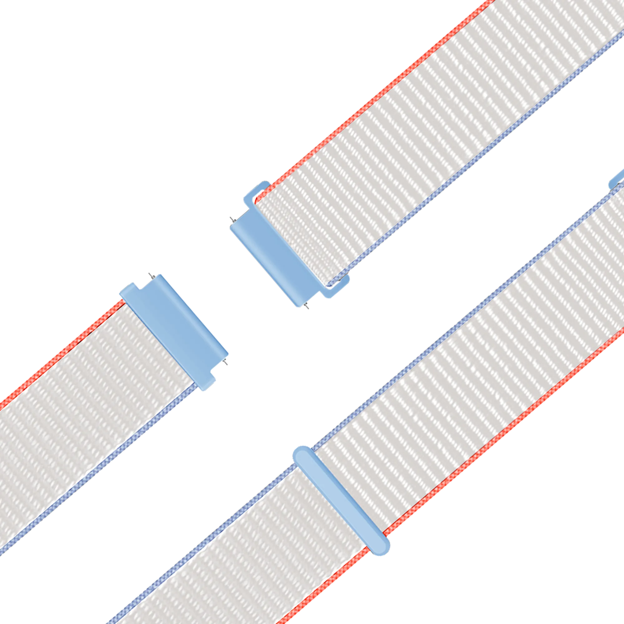 Bandz Garmin Forerunner 255s Nylon Loop Armband (Milk White)