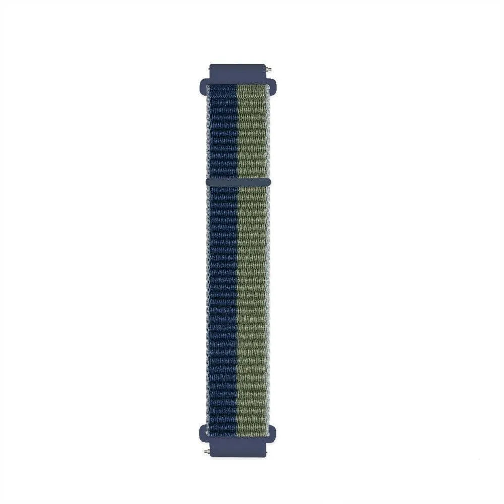 Nylon Strap, moss green, laid flat, joined, direct top view