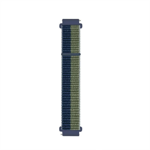 Nylon Strap, moss green, laid flat, joined, direct top view