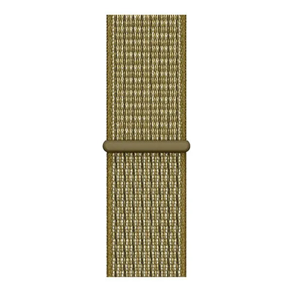 Nylon Strap, olive, laid flat, joined, direct top view