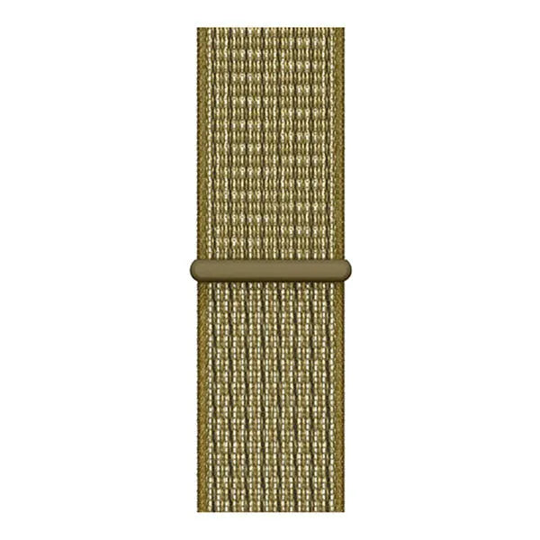 Nylon Strap, olive, laid flat, joined, direct top view