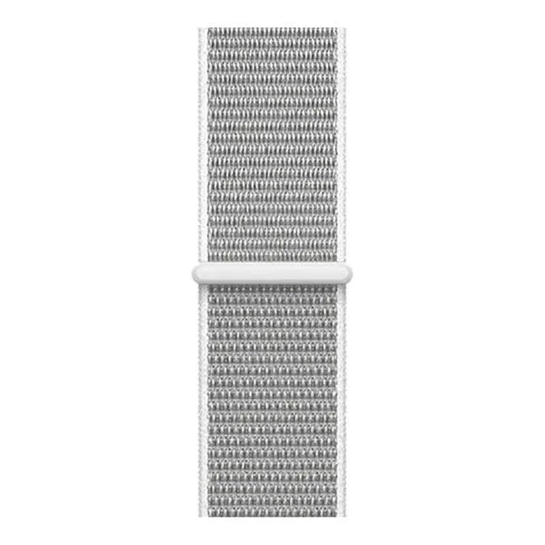 Nylon Strap, seashell, laid flat, joined, direct top view