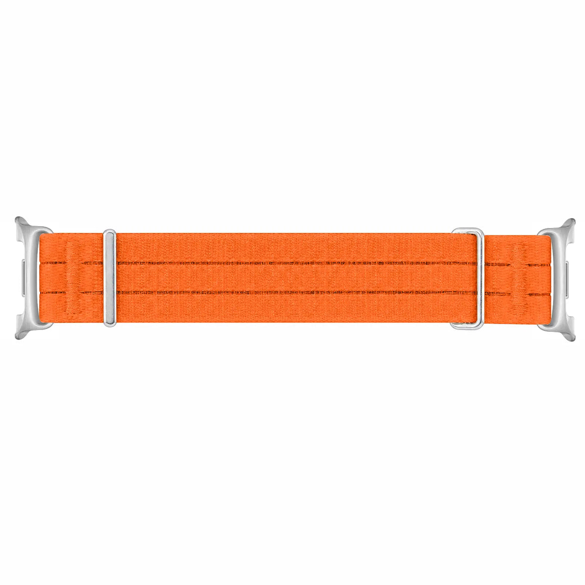 Nylon Air Strap, orange, laid flat, joined, direct top view