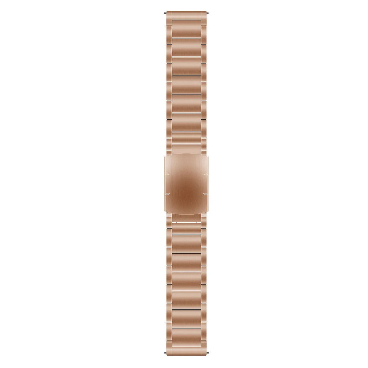 Titanium Strap, rose gold, laid flat, joined, direct top view
