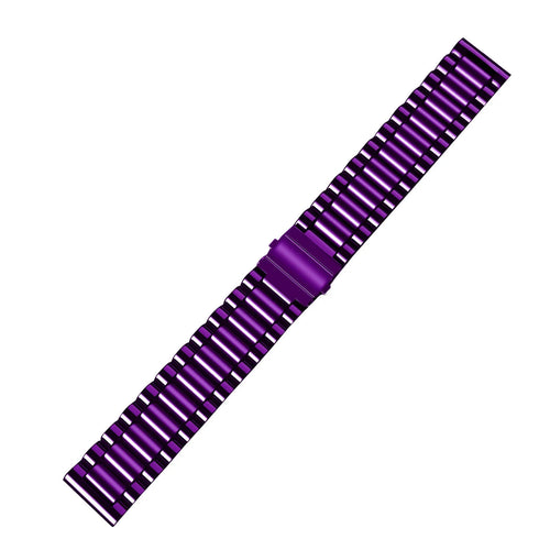 Steel Strap, purple, laid flat, joined, direct top view