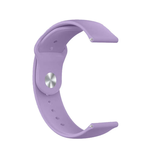 Silicone Sport Strap, laid flat, joined, direct top view
