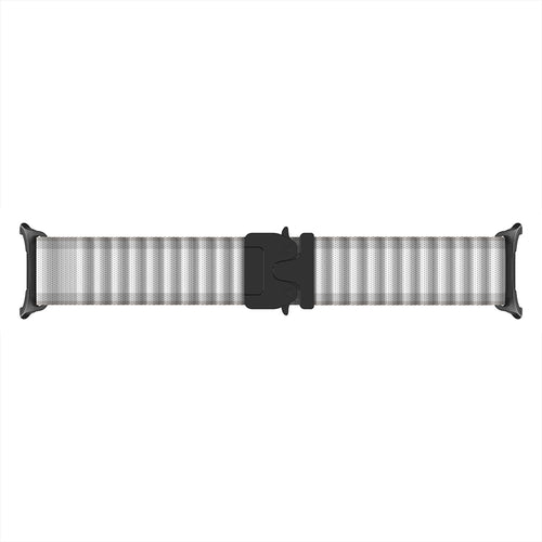 Correa nylon Outdoor con hebilla-P Samsung Galaxy Watch 8 - 40mm (blanco con negro)