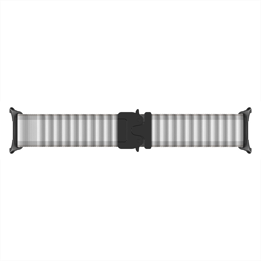 Correa nylon Outdoor con hebilla-P Samsung Galaxy Watch 8 - 40mm (blanco con negro)