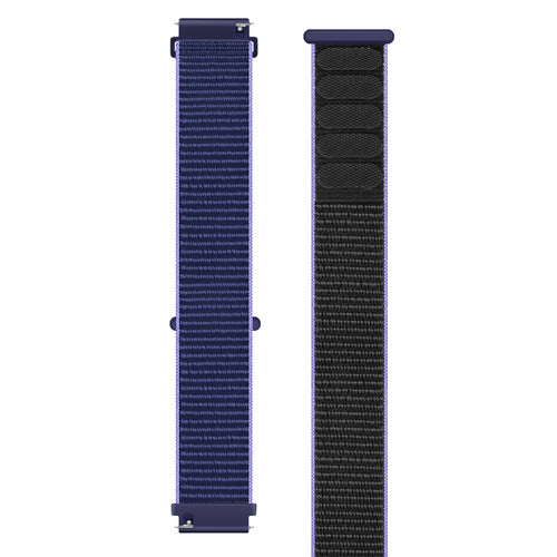 Garmin Forerunner 265 Nylonarmband (Blau/Schwarz)