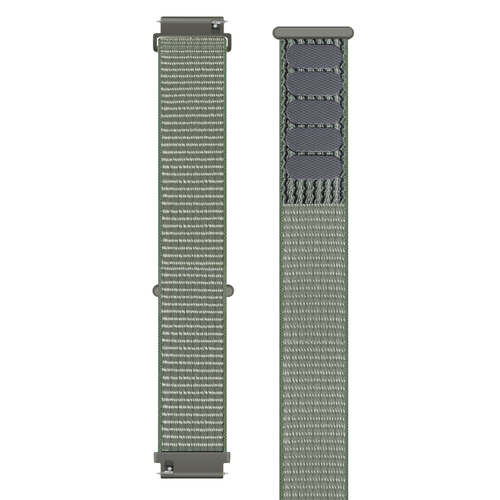 Nylon Strap, laid flat, separate parts, top and underside view