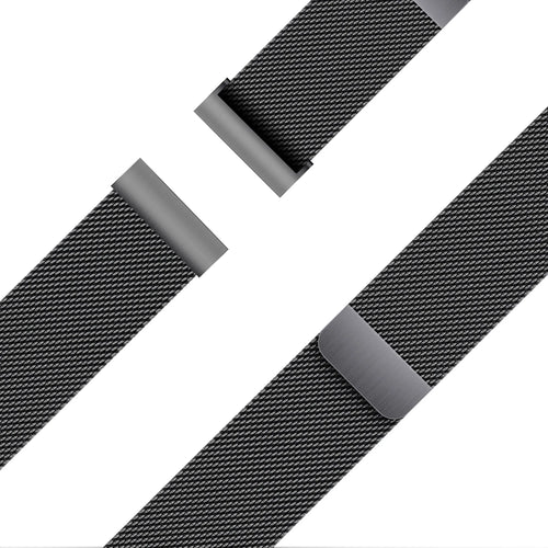 Bandz Garmin Forerunner 265s Milanese Loop Strap (Black)