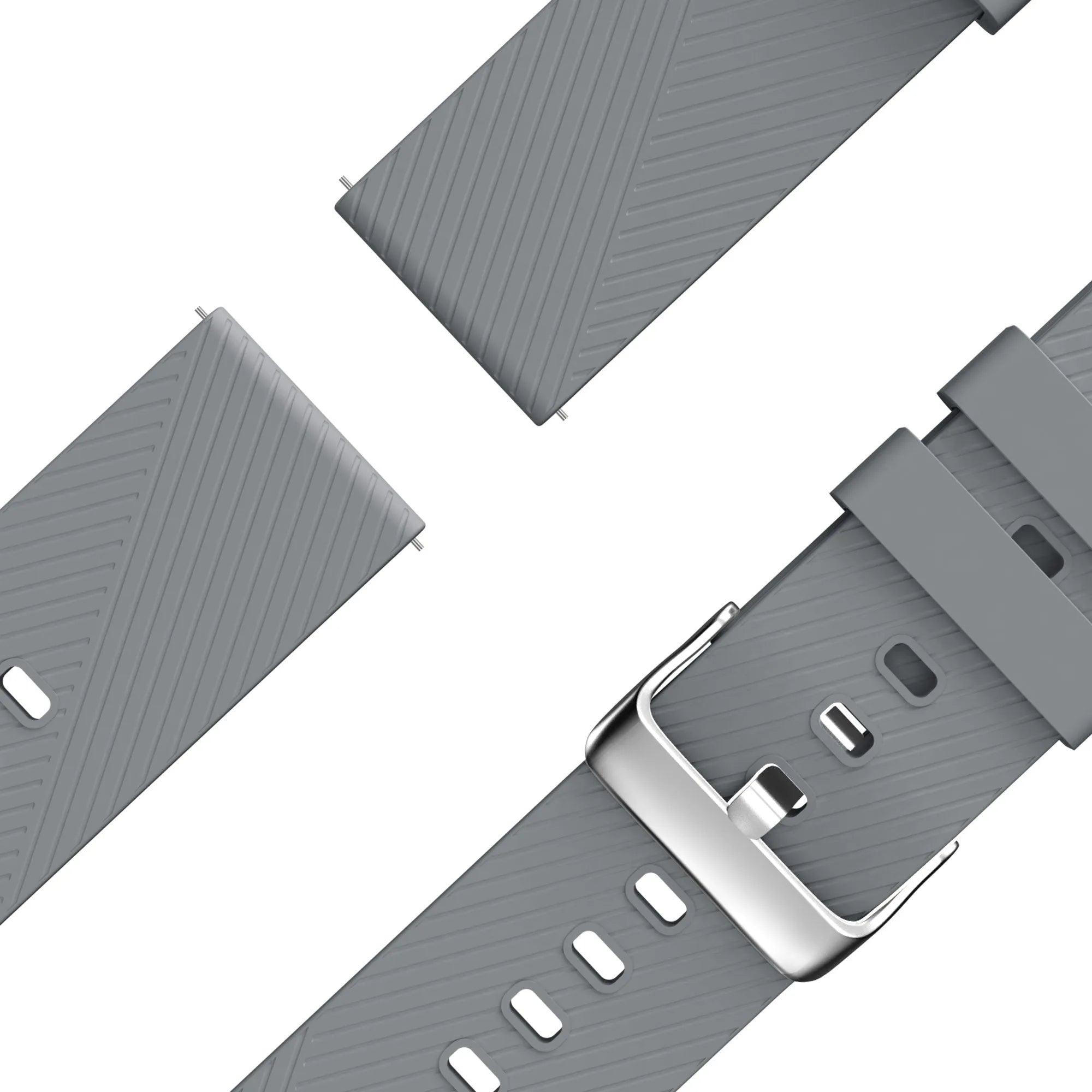 Bandz Amazfit Bip 6 Silicone Strap 'Deluxe' (Grey)