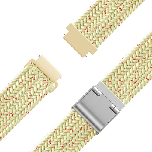 Woven Nylon Strap, laid flat, separate parts, top and underside view