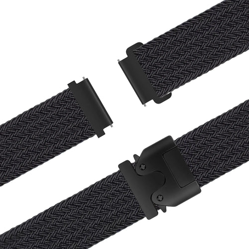 Bandz Bracelet tressé 'Parachute' Garmin Venu 3 (graphite)