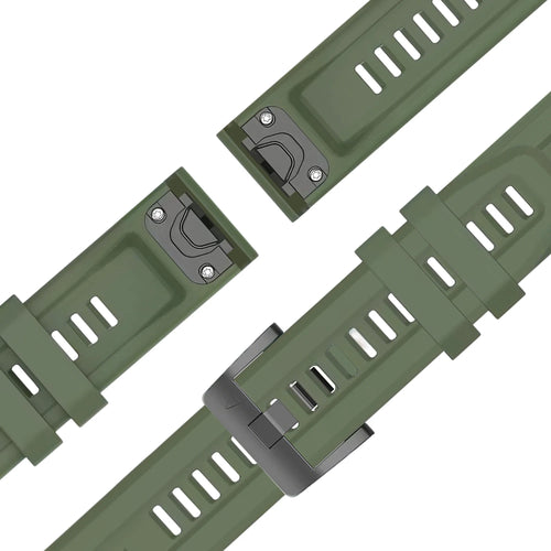 Bandz Garmin Descent Mk2S Silicone Strap 'Classic' (Green)