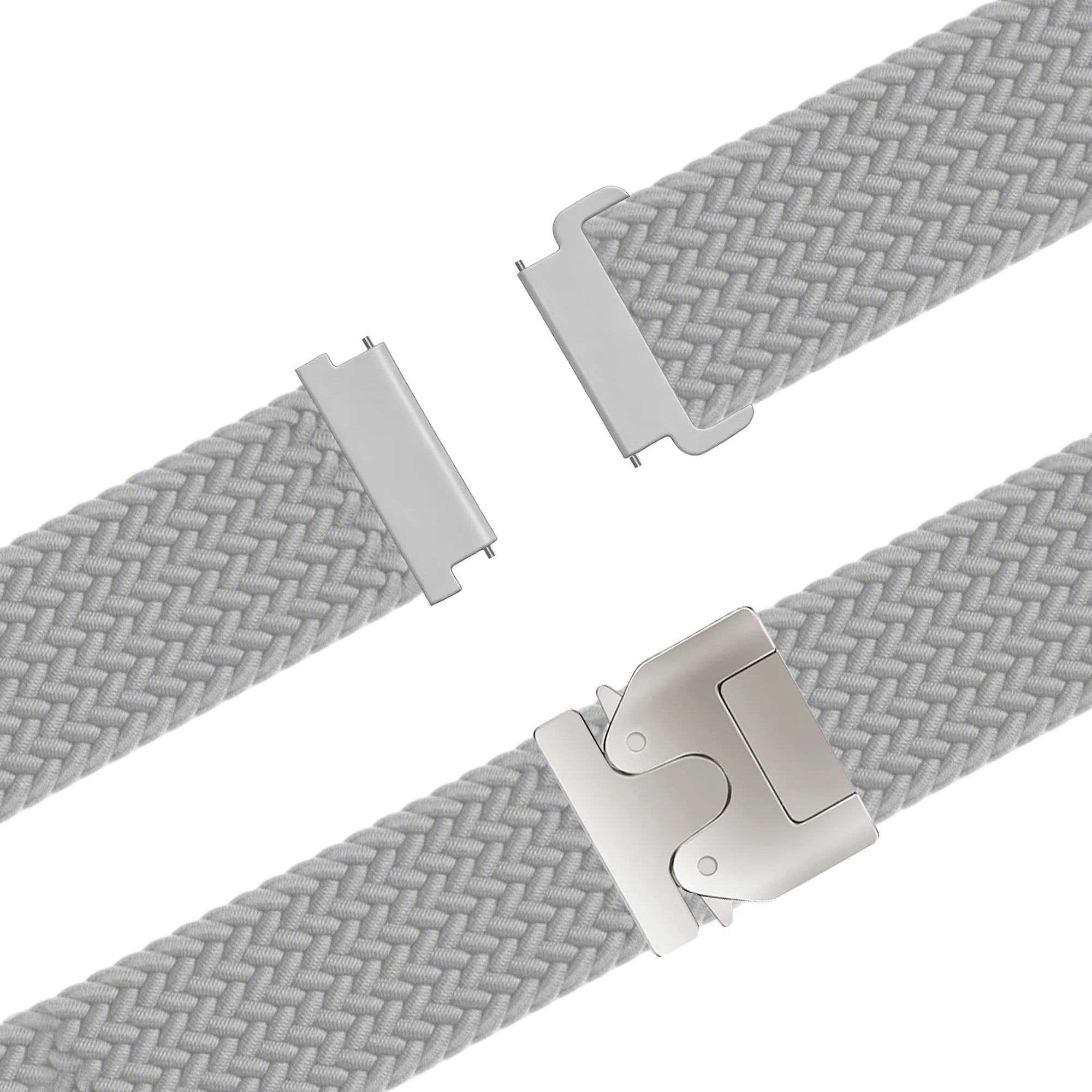 Bandz Correa trenzada 'Parachute' Garmin Venu 2 (gris claro)