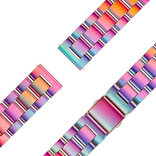 Bandz Garmin Lily 2 Stahlarmband 'Classic' (Regenbogen)