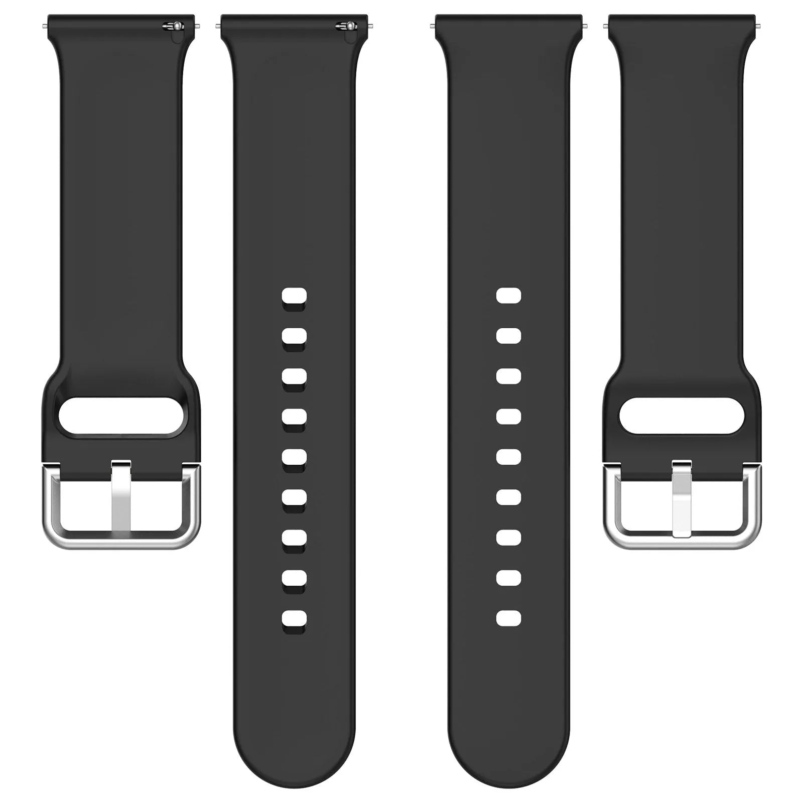 Coros Apex 4 - 46mm Silicone Buckle Strap (Black)