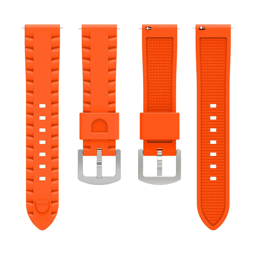 Coros Apex 4 - 46mm Wave Silikonarmband (Orange)