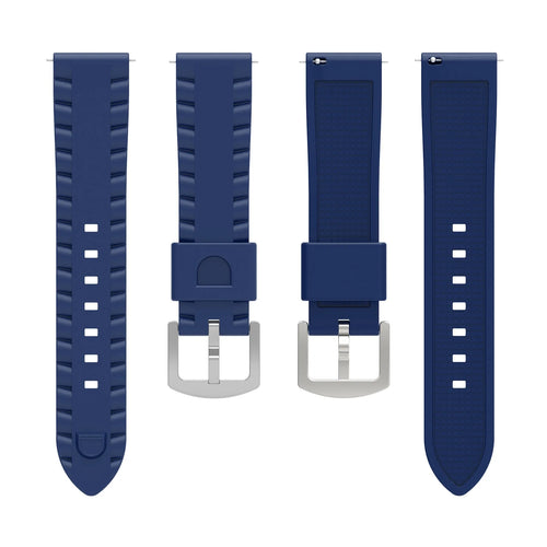 TicWatch Pro 5 Enduro Wave Silikonarmband (Dunkel Blau)
